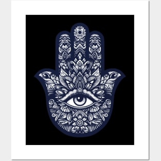 Hamsa Hand of Fatima Protection Posters and Art